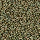 11/0 Miyuki Seed Beads Light Olive Opaque Matte Luster #2033
